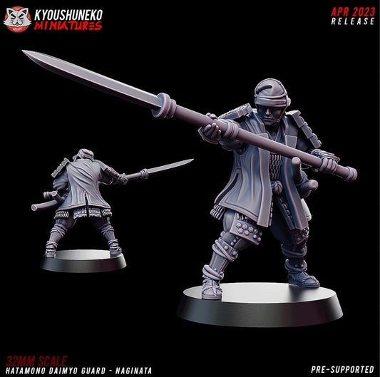 Hatamono Daimyo Guard - Naginata | Kyoushuneko | Table Top Gaming | RPG | D&D | Pathfinder