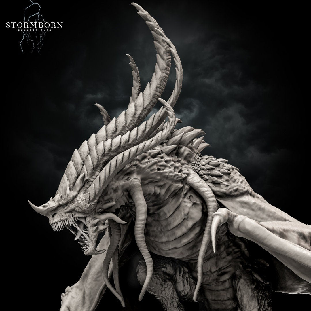 Abeloth the Accursed Dragon | Large Monster | Resin 3D Printed Miniatures | Stormborn Collectibles | Warhammer | RPG | D&D | Pathfinder