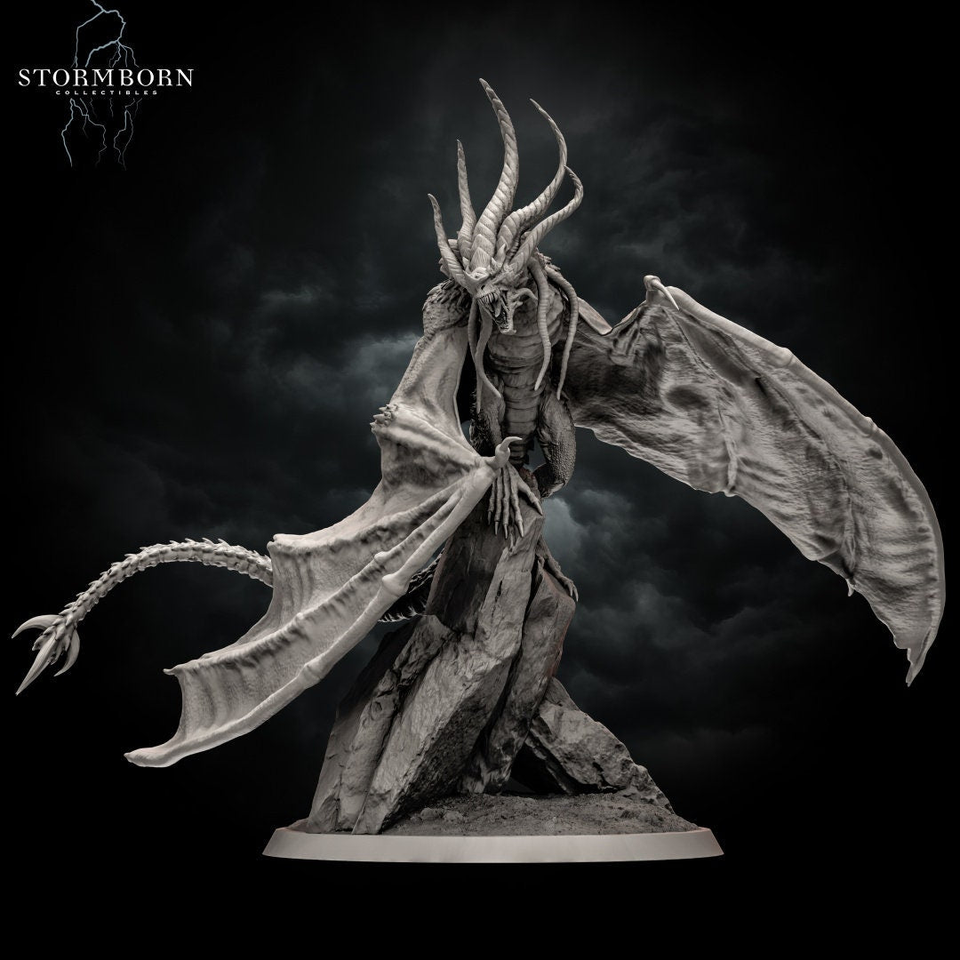 Abeloth the Accursed Dragon | Large Monster | Resin 3D Printed Miniatures | Stormborn Collectibles | Warhammer | RPG | D&D | Pathfinder