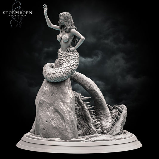 Mermaid Mimic | It's a trap! | Monster | Resin 3D Printed Miniature | RPG | DND | Stormborn Collectibles