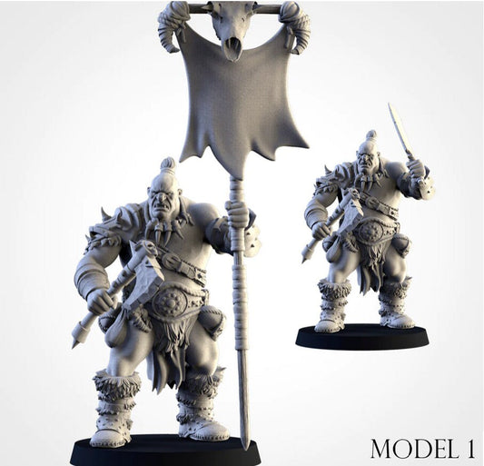 Ogre Bulls | Northern Ogres | Resin 3D Printed Miniature | Txarli Factory | RPG | D&D | Warhammer