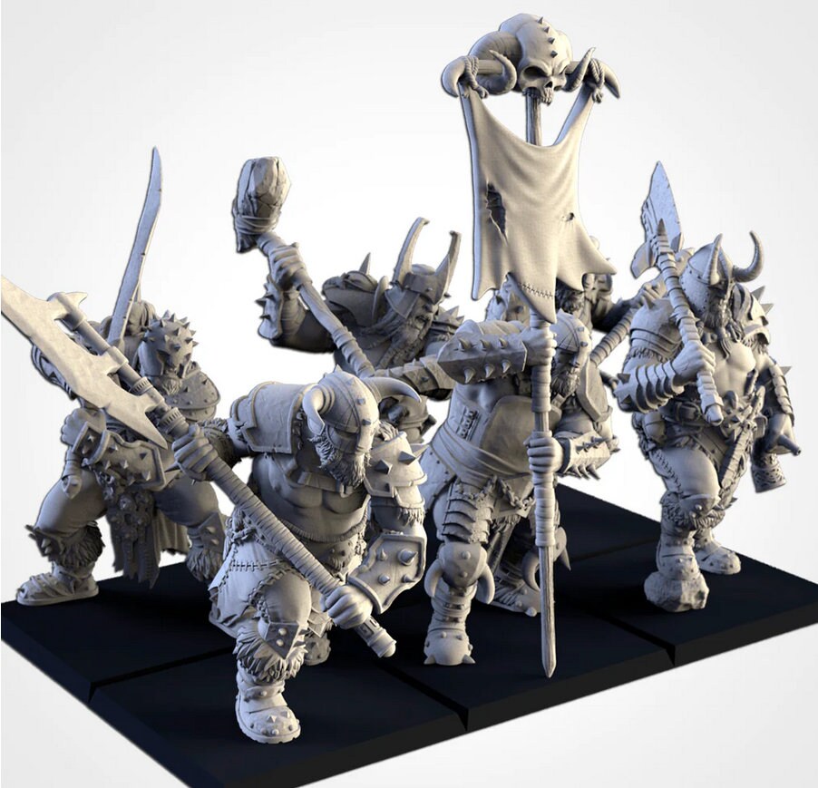 Ogre Ironguts | Northern Ogres | Resin 3D Printed Miniature | Txarli Factory | RPG | D&D | Warhammer