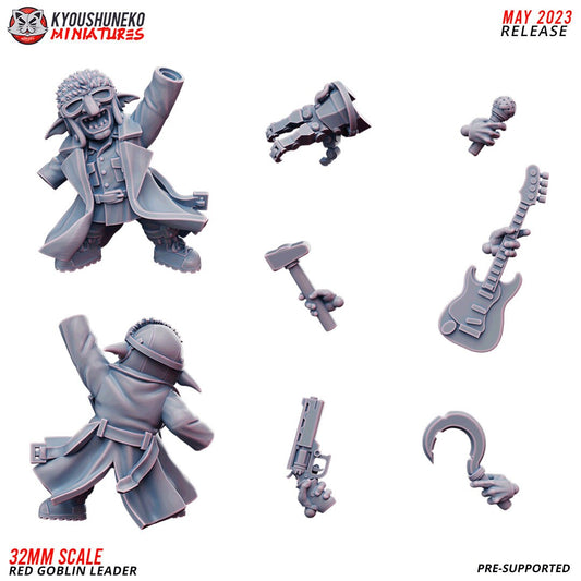 Space Goblins Warboss | Gretchins | Greenskins | Warhammer 40k Proxies | Resin 3d printed miniatures | Kyoushuneko