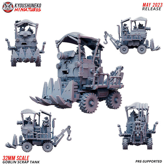 Goblin Scrap Tank | Resin 3D Printed Miniature | Kyoushuneko