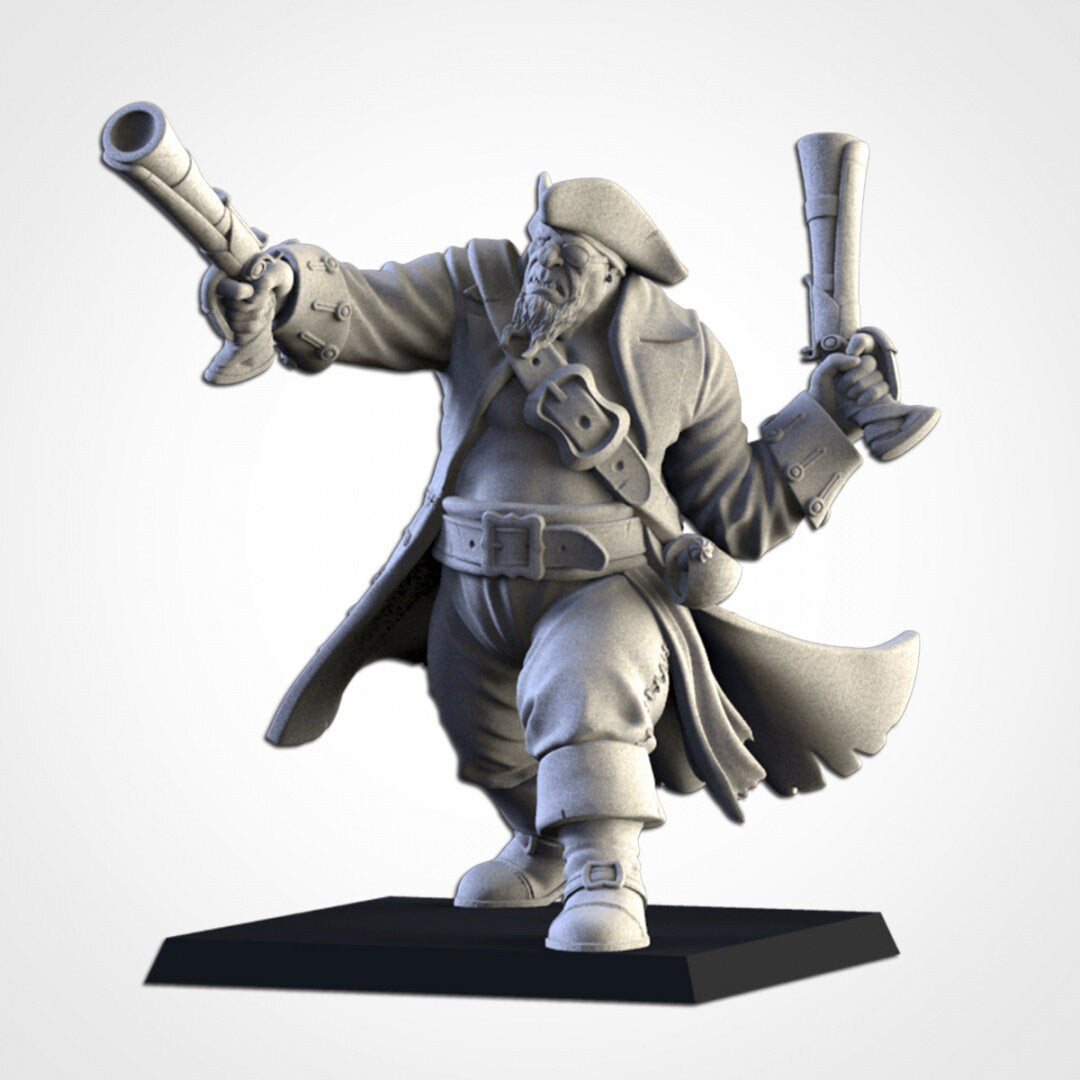 Pirate Ogre | Northern Ogres | Resin 3D Printed Miniature | Txarli Factory | RPG | D&D | Warhammer