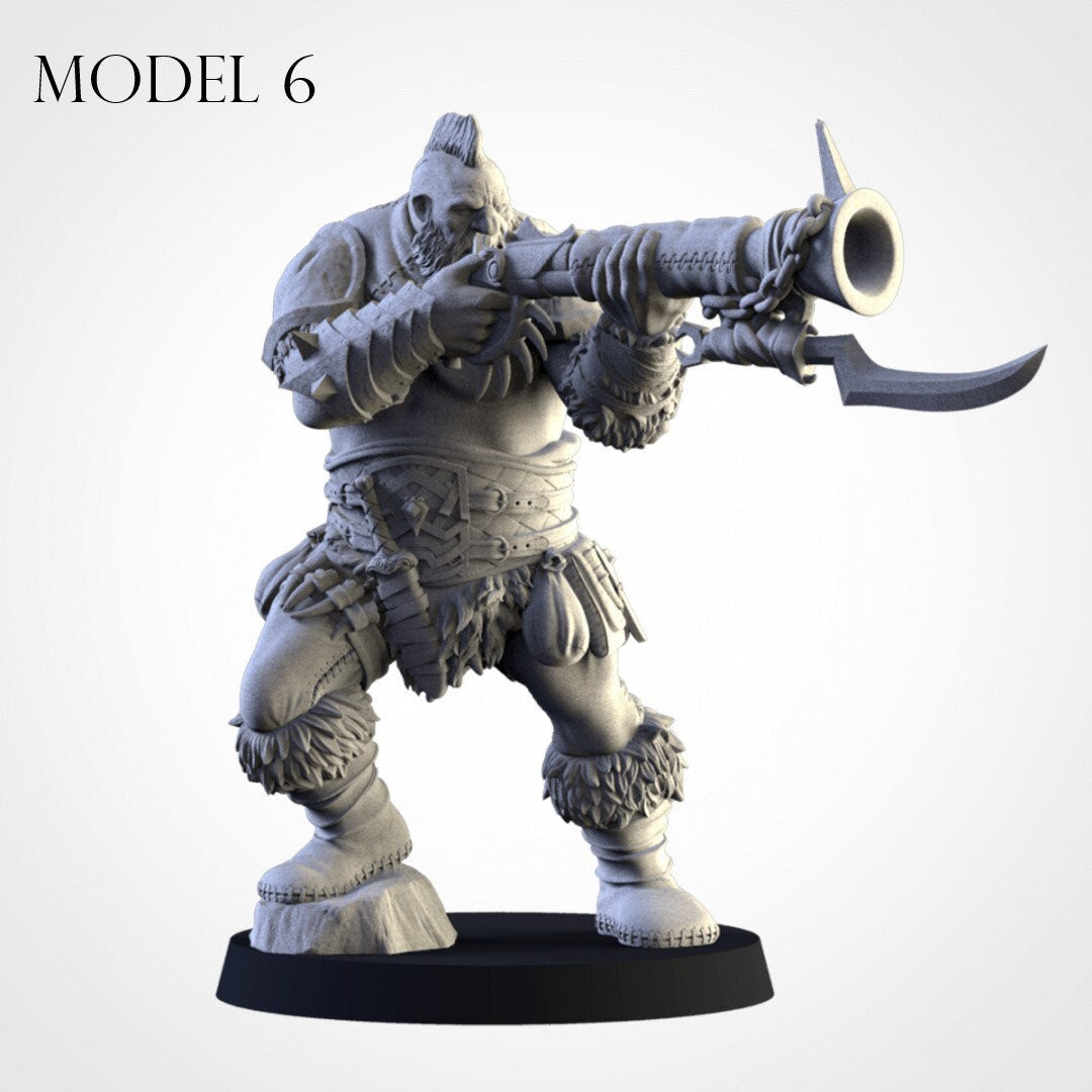 Ogre Leadbelchers | Northern Ogres | Resin 3D Printed Miniature | Txarli Factory | RPG | D&D | Warhammer