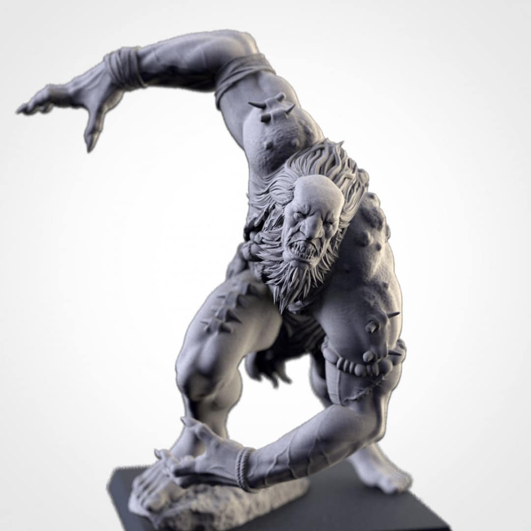 Gorgers | Northern Ogres | Resin 3D Printed Miniature | Txarli Factory | RPG | D&D | Warhammer