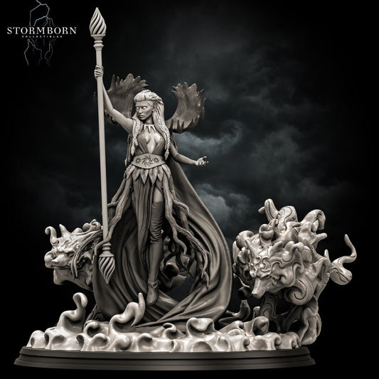 Archdruid Valmoira | Fury of the Grove | 28mm - 120mm scale | Resin 3D Printed Miniature | RPG | DND | Stormborn Collectibles