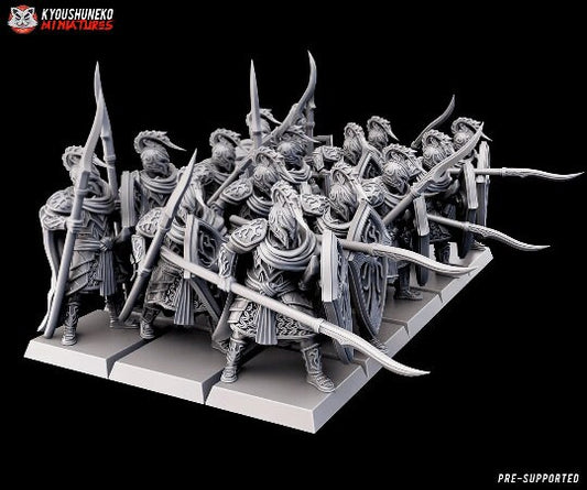 High Elf Starter Army (35 models!) | Batallion Box | Resin 3D Printed Miniatures | Warhammer Fantasy / WAP | Kyoushuneko |