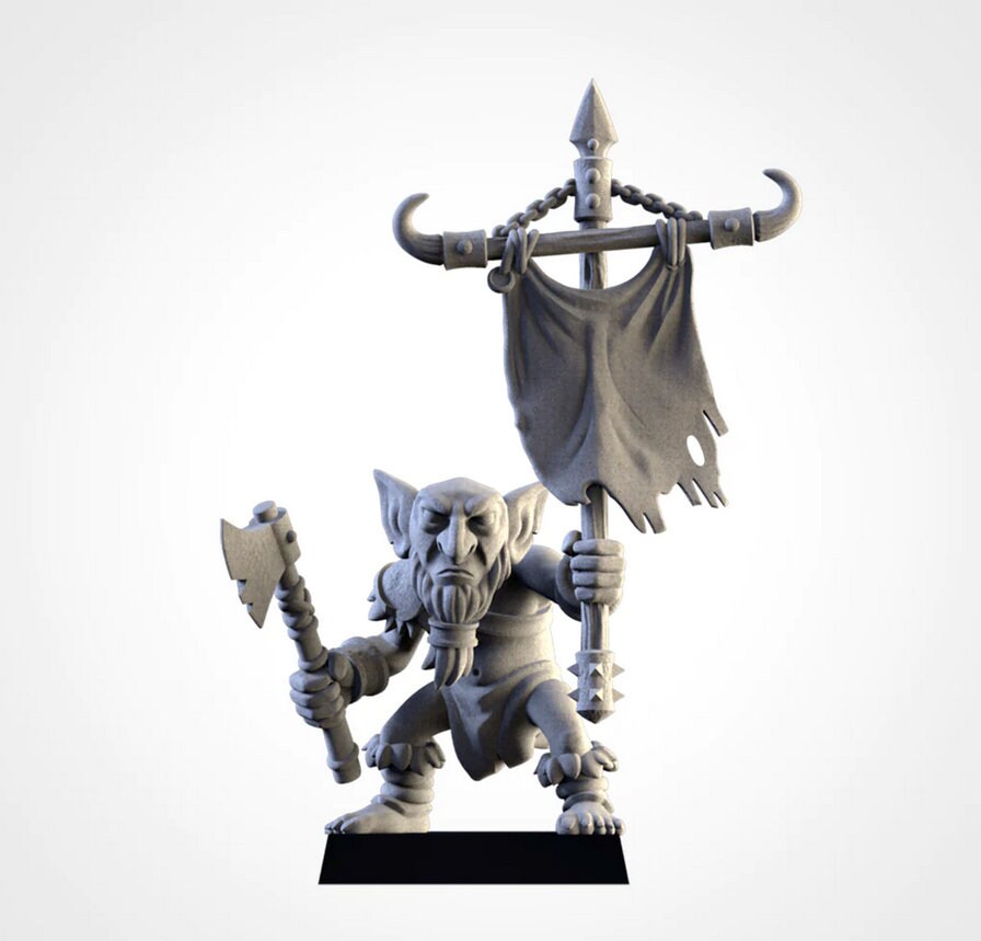 Gnoblars | Goblin Scraplings | Modular Kit | Northern Ogres | Resin 3D Printed Miniature | Txarli Factory | RPG | D&D | Warhammer