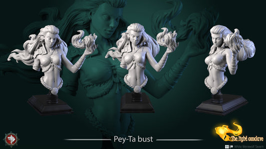 Pey-Ta | The Light Conclave | Bust | Resin 3D Printed Miniature | White Werewolf Tavern