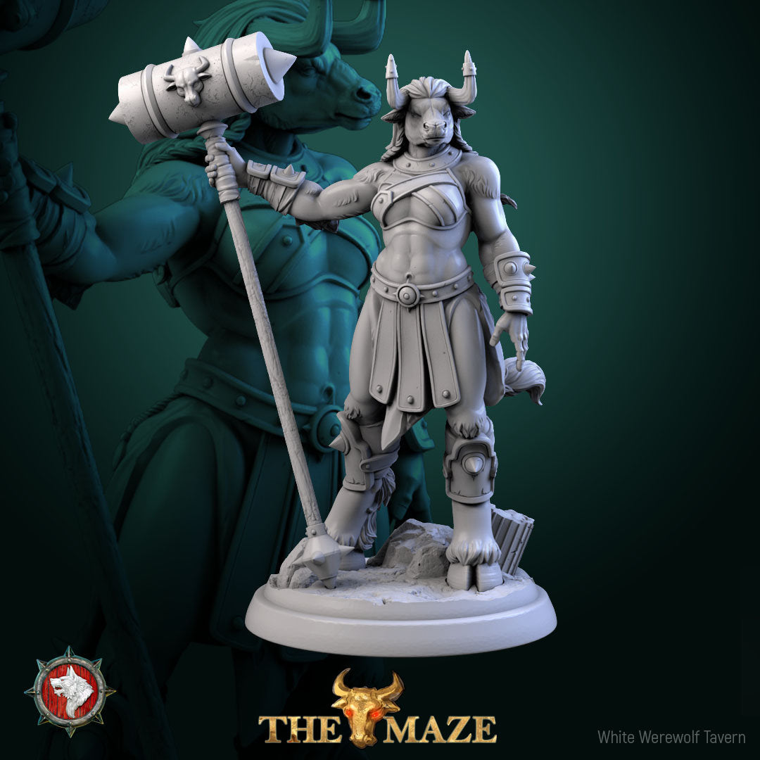 Beastwomen | The Maze | Resin 3D Printed Miniature | White Werewolf Tavern | RPG | D&D | DnD