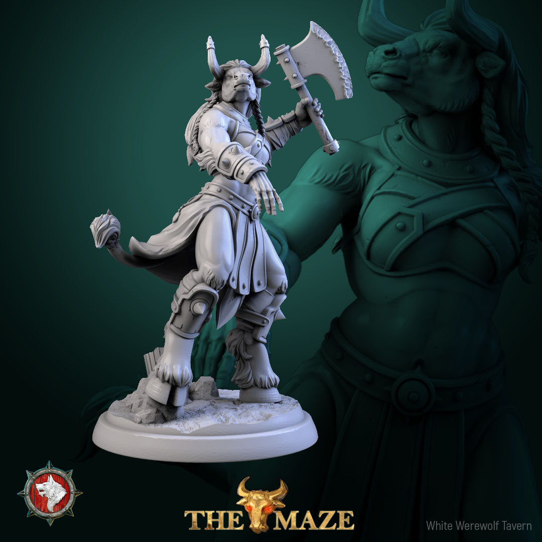 Beastwomen | The Maze | Resin 3D Printed Miniature | White Werewolf Tavern | RPG | D&D | DnD