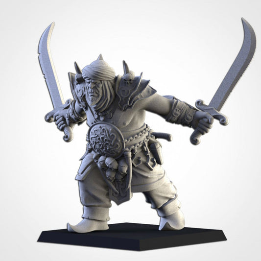 Desert Corsair Ogre | Northern Ogres | Resin 3D Printed Miniature | Txarli Factory | RPG | D&D | Warhammer