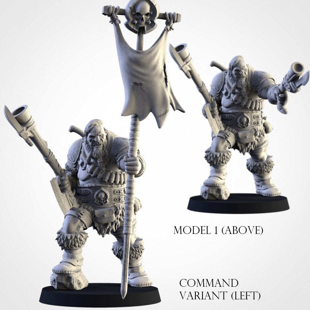 Ogre Leadbelchers | Northern Ogres | Resin 3D Printed Miniature | Txarli Factory | RPG | D&D | Warhammer