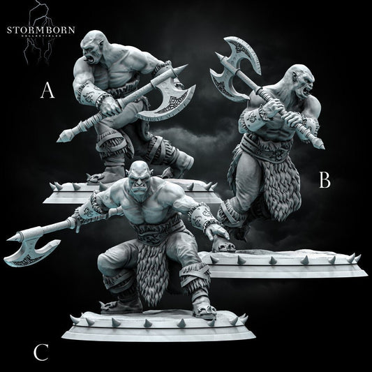 Orc Warriors | 32mm scale | Resin 3D Printed Miniature | RPG | DND | Stormborn Collectibles