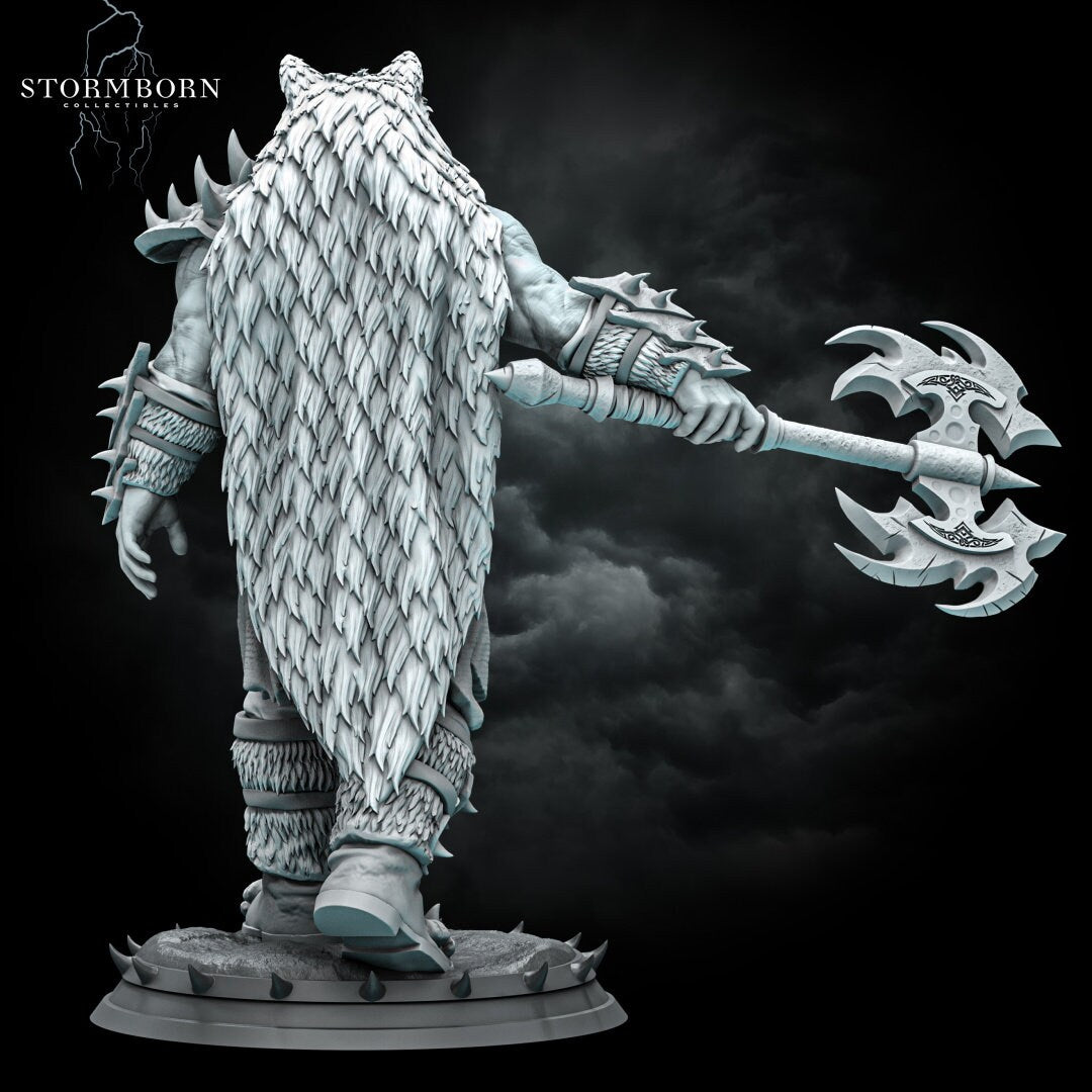 Ushnar the Ruthless, Orc Warchief | 28-120mm scale | Resin 3D Printed Miniature | RPG | DND | Stormborn Collectibles
