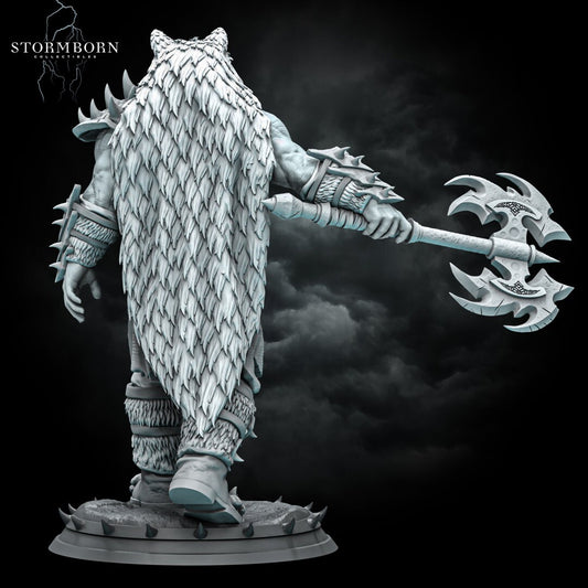 Ushnar the Ruthless, Orc Warchief | 28-120mm scale | Resin 3D Printed Miniature | RPG | DND | Stormborn Collectibles