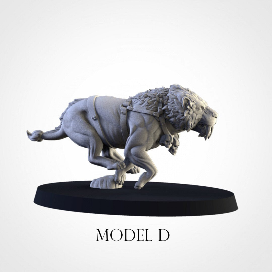 Sabretusk Pack | Resin 3D Printed Miniatures | Kyoushuneko | Table Top Gaming | RPG | D&D | Pathfinder