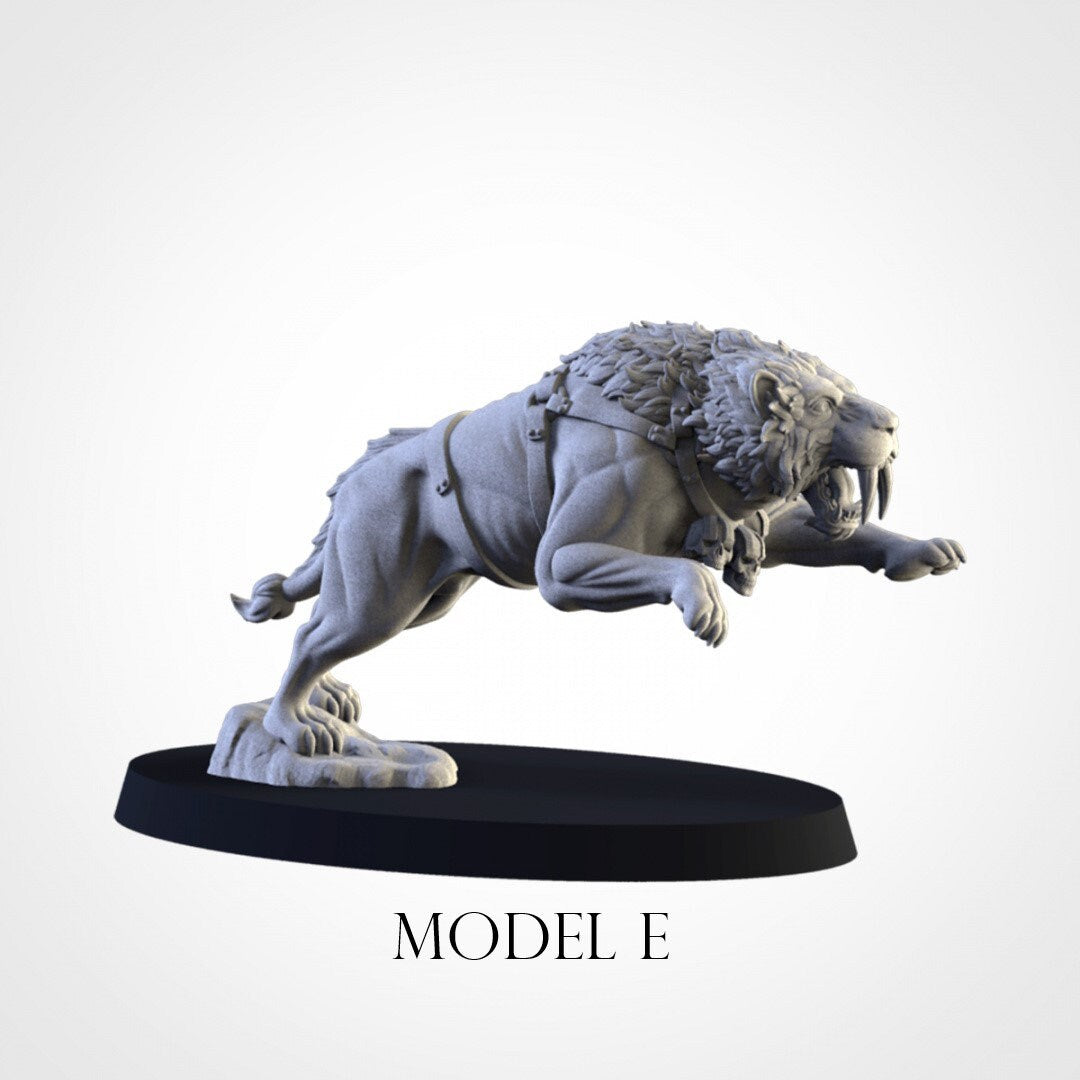 Sabretusk Pack | Resin 3D Printed Miniatures | Kyoushuneko | Table Top Gaming | RPG | D&D | Pathfinder
