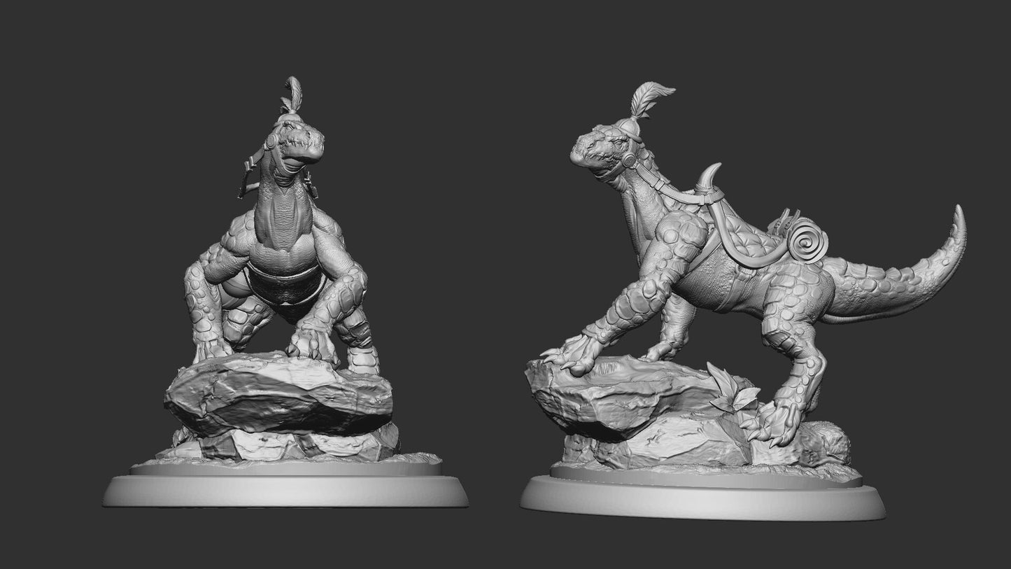 Lizard Mount | Impassable Swamps | Resin 3D Printed Miniature | White Werewolf Tavern | RPG | D&D | DnD