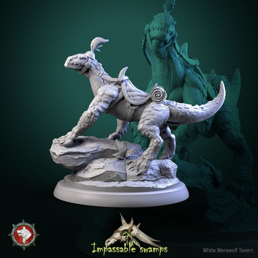 Lizard Mount | Impassable Swamps | Resin 3D Printed Miniature | White Werewolf Tavern | RPG | D&D | DnD