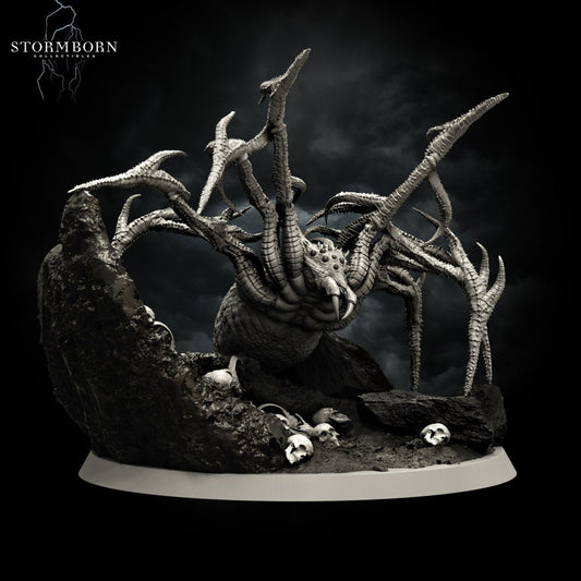 Grimfang, Weaver of Nightmares | The Widow | 32mm Scale Large (4" tall) | Resin 3D Printed Miniature | RPG | DND | Stormborn Collectibles