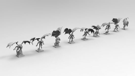 Flying Skirmishers | Many Poses | Resin 3D Printed | EmanG | Table Top Gaming