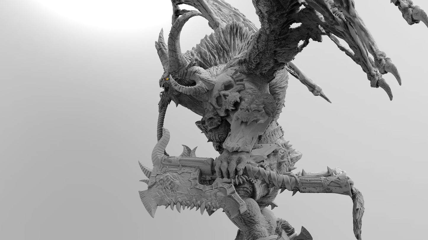Fire Demon | Legion of Blood | Resin 3D Printed | EmanG | Table Top Gaming