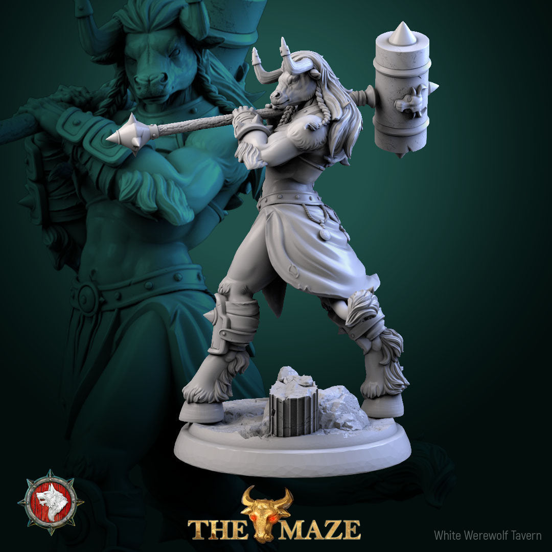 Beastwomen | The Maze | Resin 3D Printed Miniature | White Werewolf Tavern | RPG | D&D | DnD