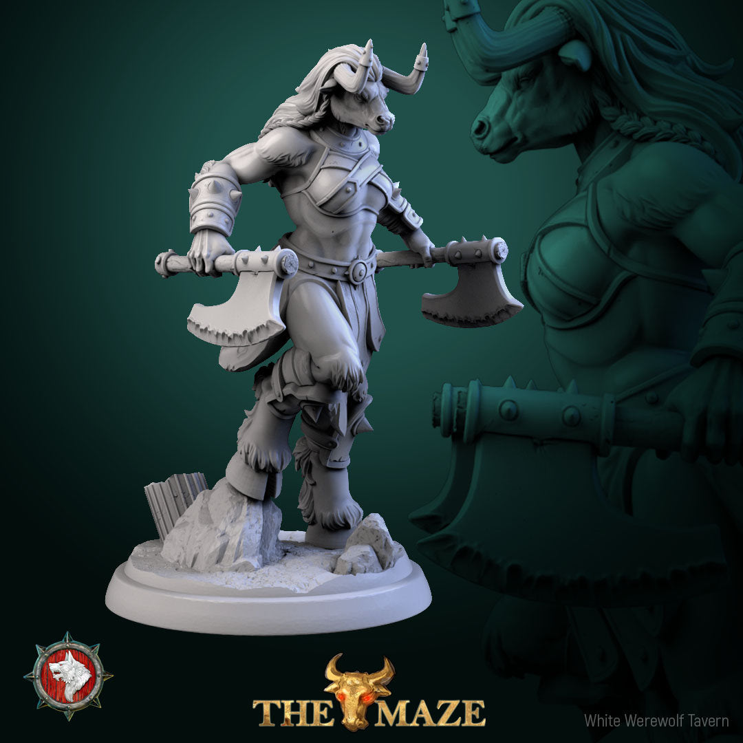 Beastwomen | The Maze | Resin 3D Printed Miniature | White Werewolf Tavern | RPG | D&D | DnD