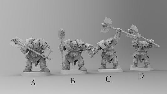 Orc Hero - Multiple Poses | Orcs| Resin 3D Printed Miniatures | EmanG | Table Top Gaming | RPG | D&D | Pathfinder