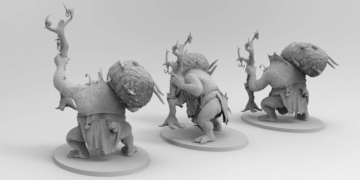 Female Aquatic Trolls | Gitz and Gobboz | Resin 3D Printed Miniatures | EmanG | Table Top Gaming | RPG | D&D | Pathfinder