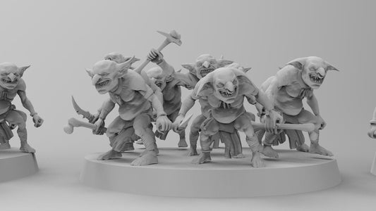 Sneezlers - Little Goblins | Gitz and Gobboz | Resin 3D Printed Miniatures | EmanG | Table Top Gaming | RPG | D&D | Pathfinder