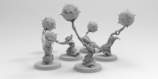 Night Shift Gobboz - Wrecking Ball | Greenskins | Resin 3D Printed Miniatures | EmanG | Table Top Gaming | RPG | D&D | Pathfinder