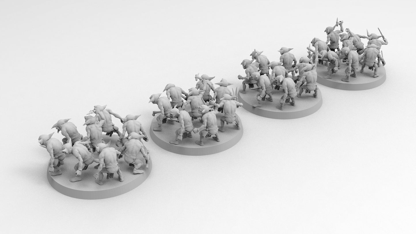 Sneezlers - Little Goblins | Gitz and Gobboz | Resin 3D Printed Miniatures | EmanG | Table Top Gaming | RPG | D&D | Pathfinder