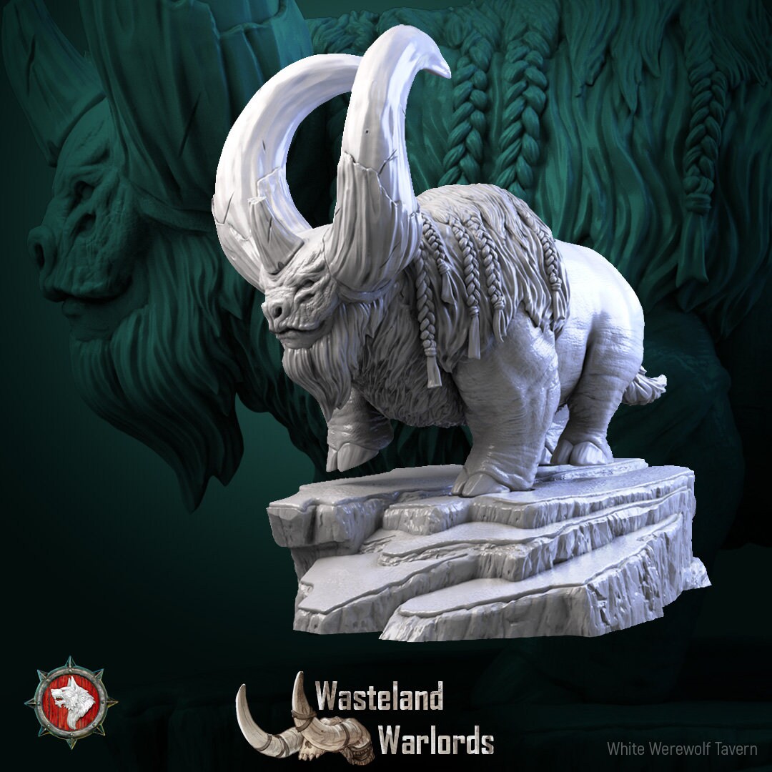 Buflon Barbarian Set | Wasteland Warlords | Resin 3D Printed Miniature | White Werewolf Tavern