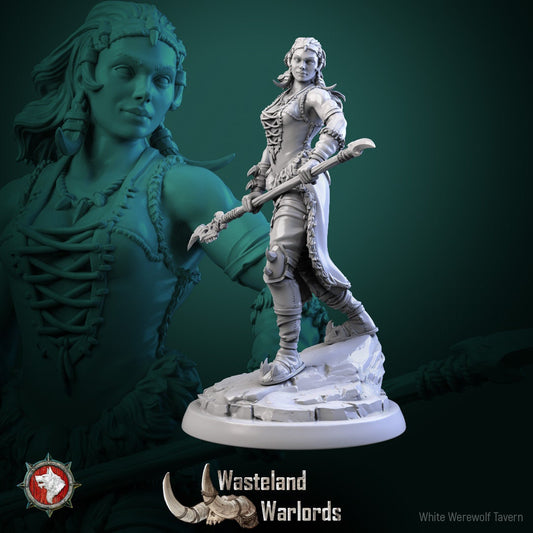 Female Barbarians Set | Six Poses | Wasteland Warlords | Resin 3D Printed Miniature | White Werewolf Tavern