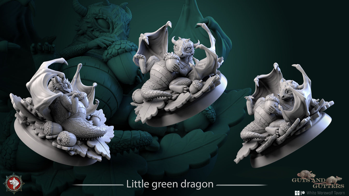 Baby Dragons Set | Resin 3D Printed Miniature | White Werewolf Tavern | RPG | D&D | DnD