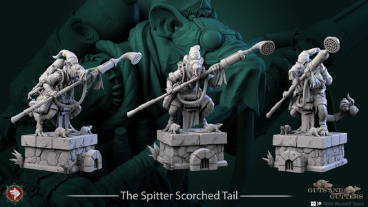 The Spitter Scorched Tail | Guts And Gutters | Multiple Scales | Resin 3D Printed Miniature | White Werewolf Tavern | RPG | D&D | DnD