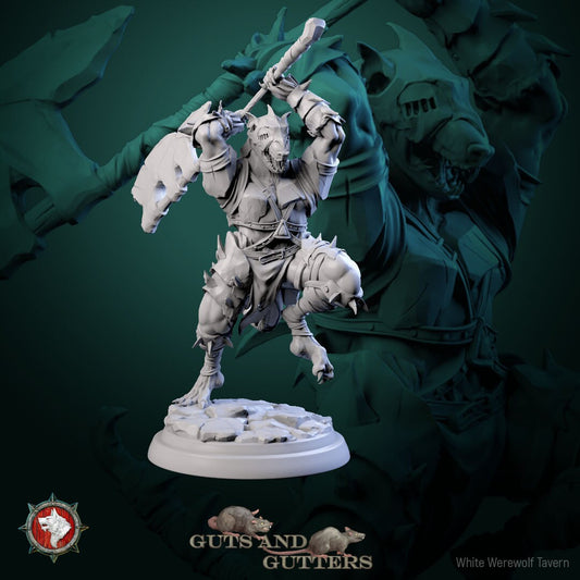 Mutant Rats Set | Guts And Gutters | Resin 3D Printed Miniature | White Werewolf Tavern | RPG | D&D | DnD