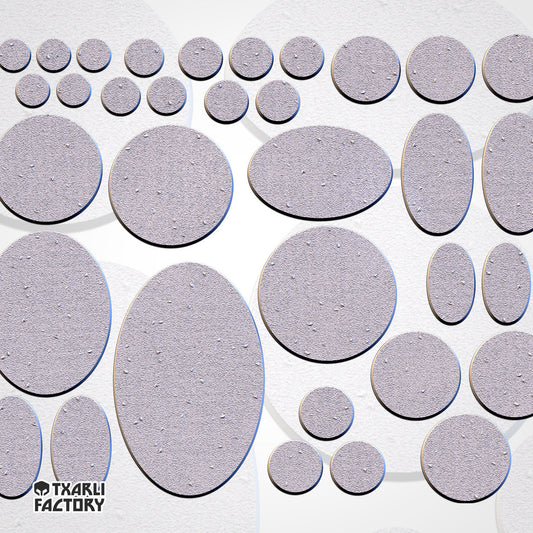 Textured (Fine) Plain Bases (Round) | 8K Resin | Txarli Factory
