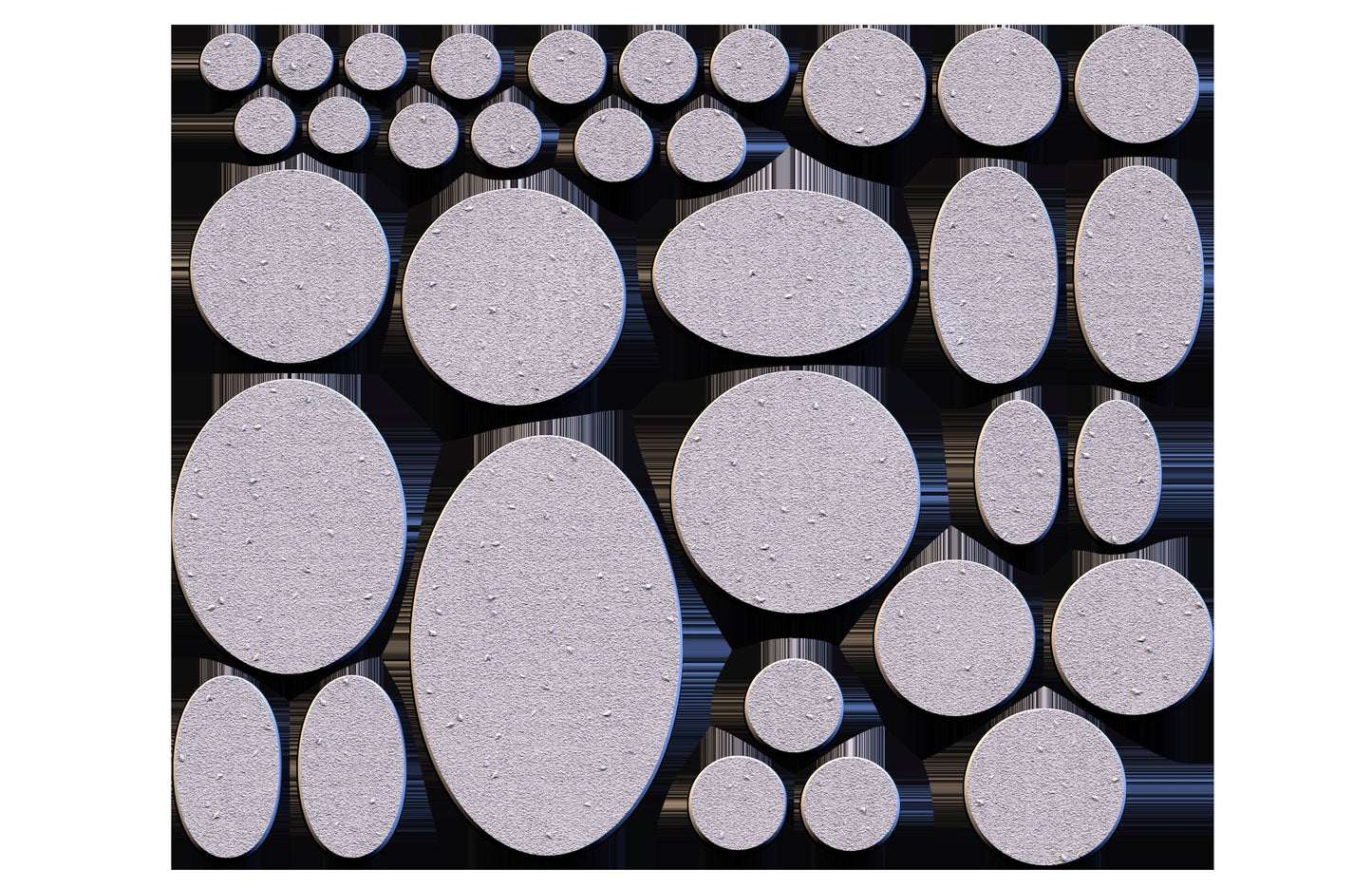 Textured (Fine) Plain Bases (Round) | 8K Resin | Txarli Factory