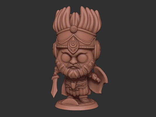 Chibi Mars | Roman Gods | Multiple Scales | Resin 3D Printed Miniature | Limelight Miniatures