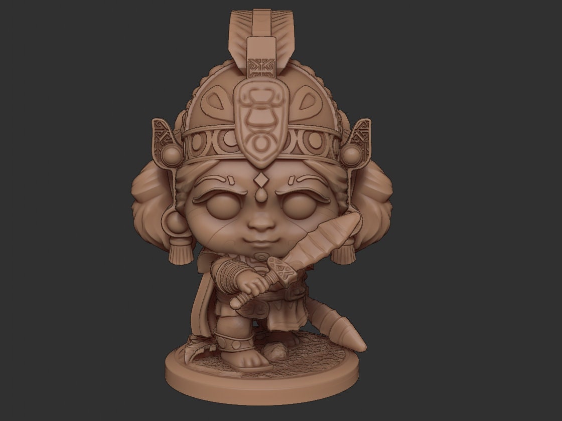 Chibi Ix Chel | Mayan Gods | Multiple Scales | Resin 3D Printed Miniature | Limelight Miniatures