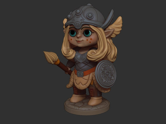 Chibi Freya | Nordic Gods | Multiple Scales | Resin 3D Printed Miniature | Limelight Miniatures
