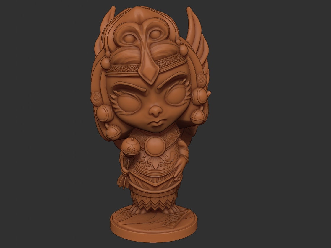 Chibi Isis | Egyptian Gods | Multiple Scales | Resin 3D Printed Miniature | Limelight Miniatures