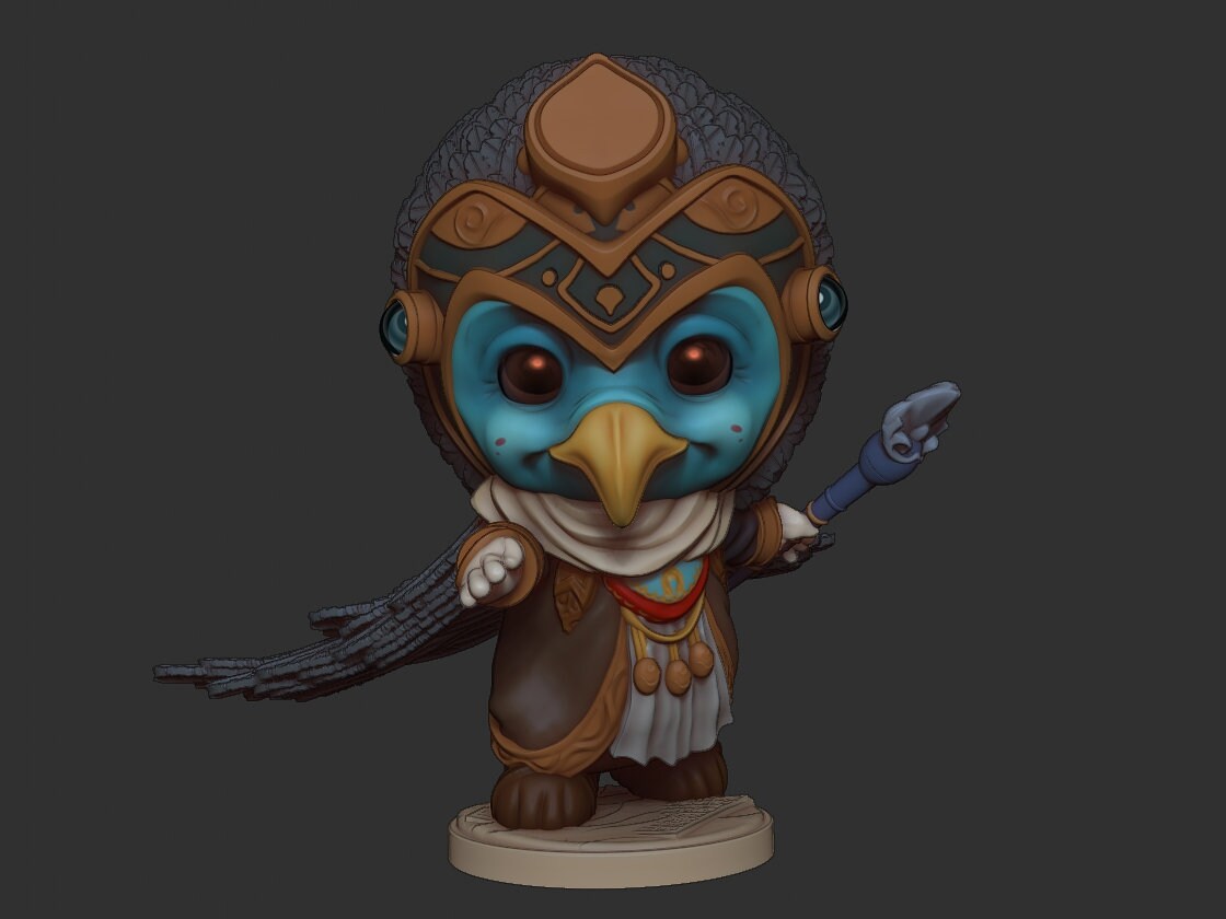 Chibi Ra | Egyptian Gods | Multiple Scales | Resin 3D Printed Miniature | Limelight Miniatures