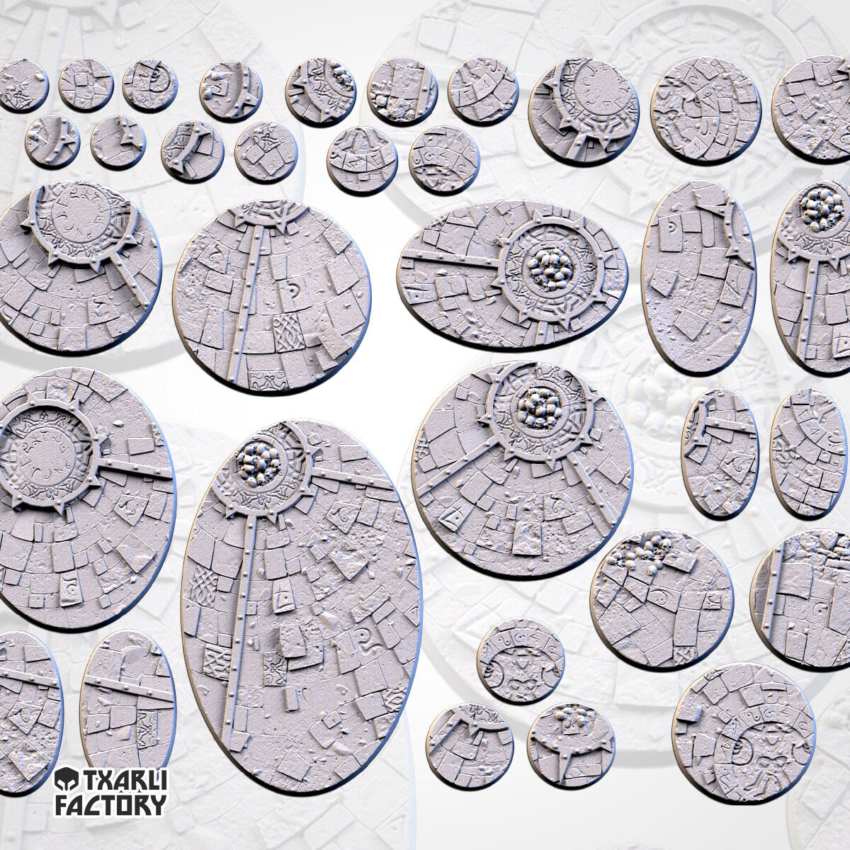 Sacred Temple Bases (Round) | 8K Resin | Txarli Factory