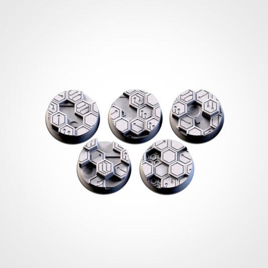 Cyberhex Bases (Round) | 8K Resin | Txarli Factory